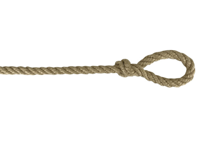 Bindestrick Usatex mit Schlaufe