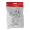 Manilles, forme échancrée, à haute résistance (en sachet de suspension) – Image 2