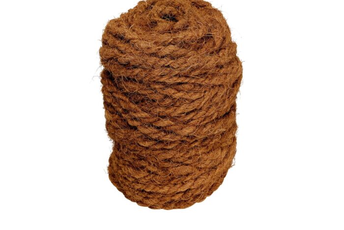 Corde fibre de coco, tressage à 2 fuseaux, pelote de 90 m